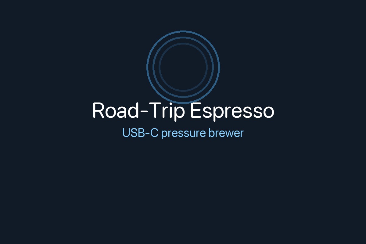 Portable espresso maker graphic